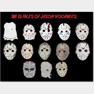 The 13 Faces of Jason Voorhees Posters and Art